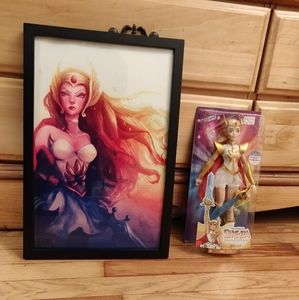 She-Ra Artwork with SHE-RA Doll